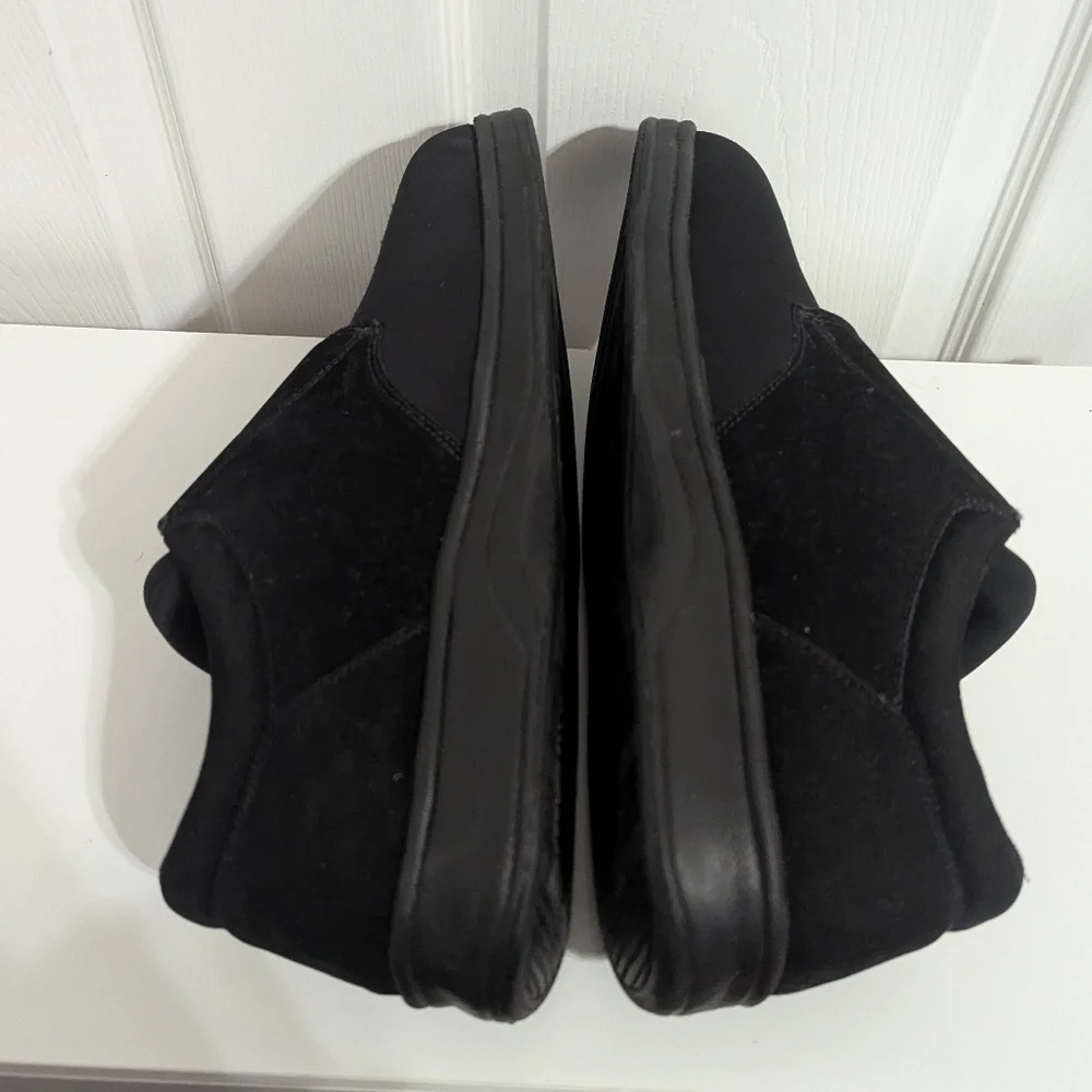 Orthofeet Bismarck Stretch Orthotic Walking Shoes Mens Size 10 Black Sneaker